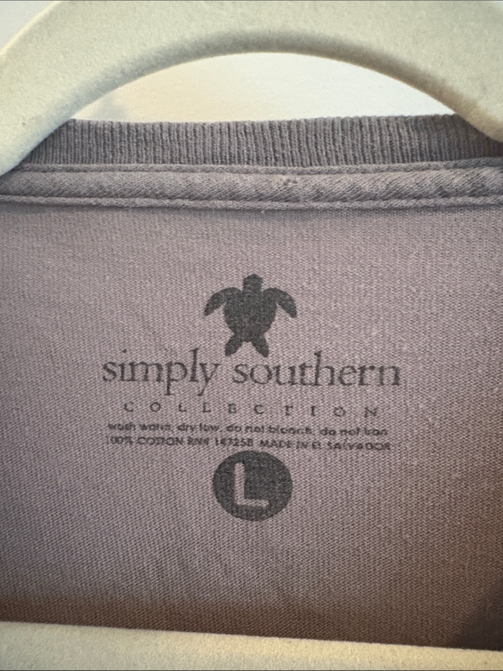Simply Southern Short Sleeve Tee with Pink Turtle Logo - Picture 3 of 3
